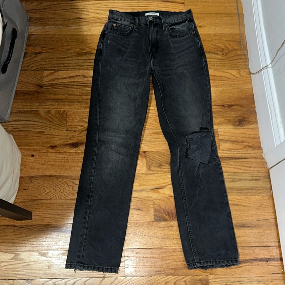 Re/Done black ripped jeans - size 24